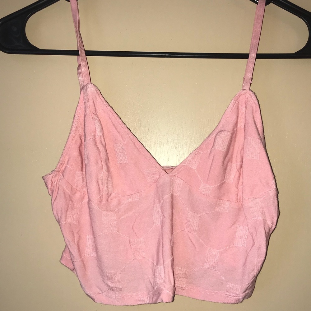 Pink crop top